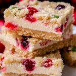Christmas cheesecake bars