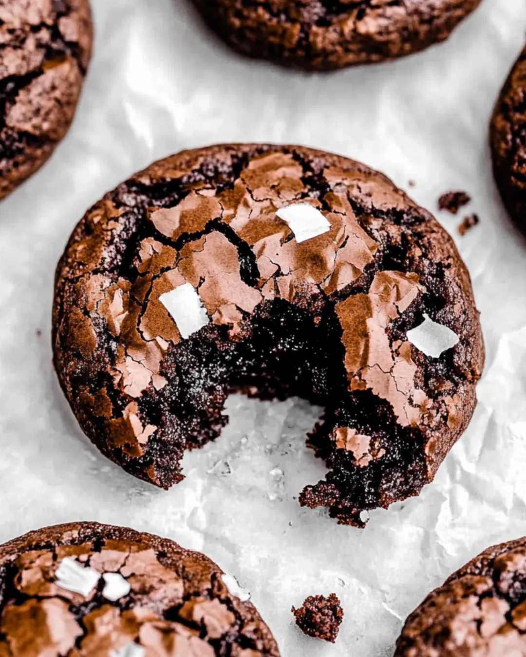Fudgy chewy brookies with a rich brownie and chocolate chip cookie layer, cut into squares.