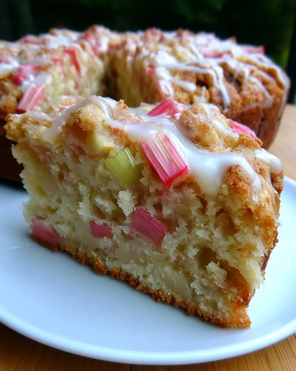 Moist, tangy, and irresistibly crumbly—this Sour Cream Rhubarb Coffee Cake is the perfect cozy treat for any time of day! 