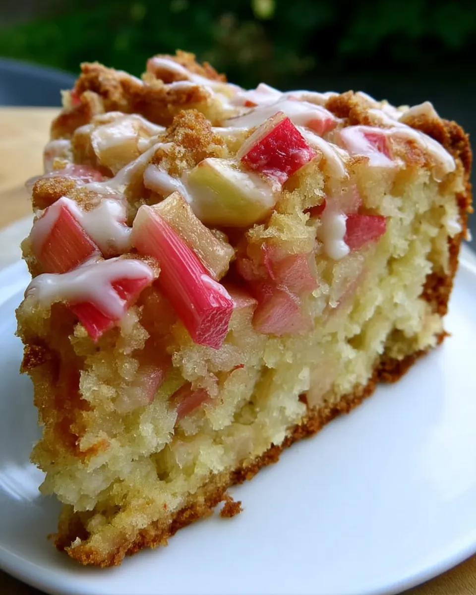 Moist, tangy, and irresistibly crumbly—this Sour Cream Rhubarb Coffee Cake is the perfect cozy treat for any time of day!