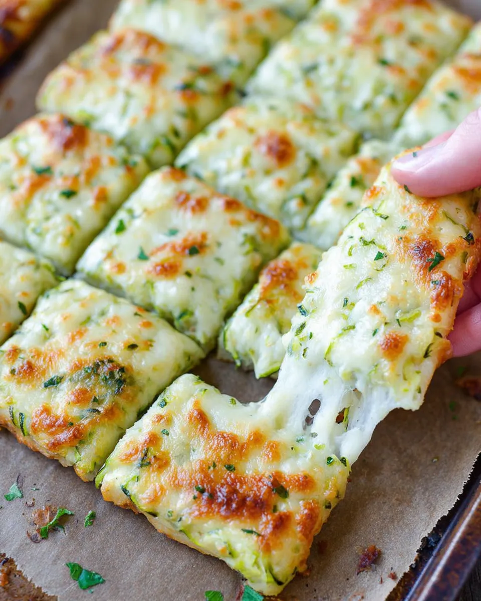 “Zucchini being pressed on baking sheet