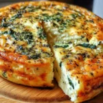 sautéed spinach, onions, and peppers for quiche