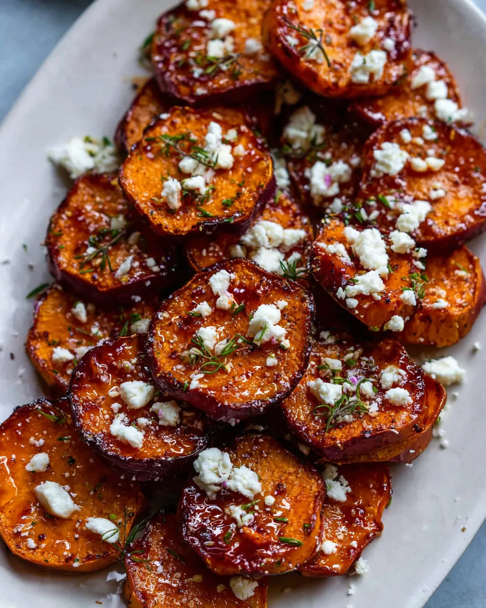Serving suggestion for Honey Feta Sweet Potato Bites