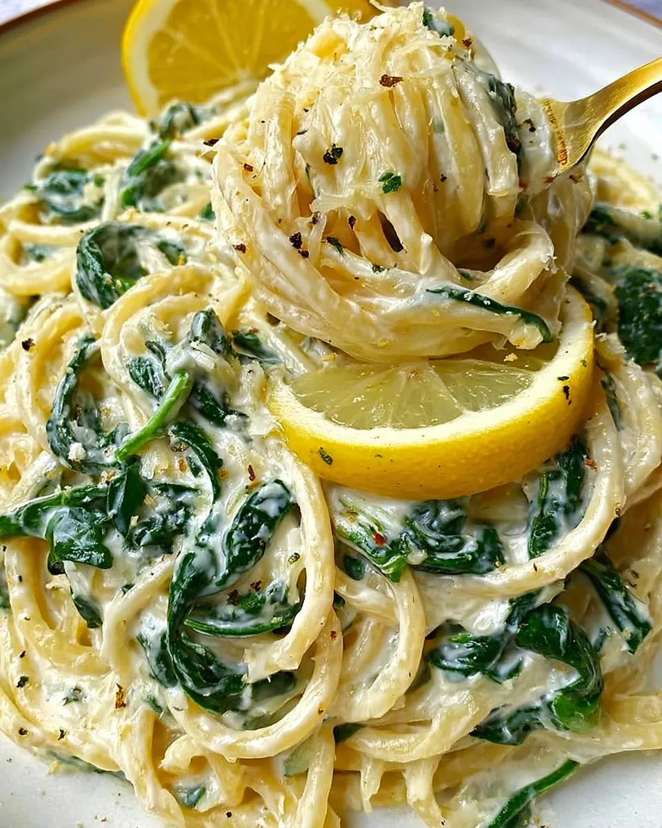 Ricotta lemon sauce being mixed in a bowl