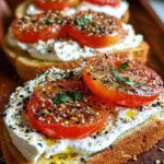 Ricotta and tomato sourdough toast