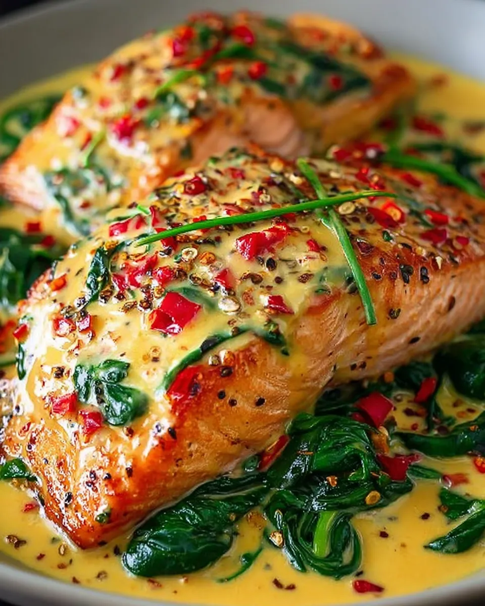 Salmon and vegetables on rustic prep table
