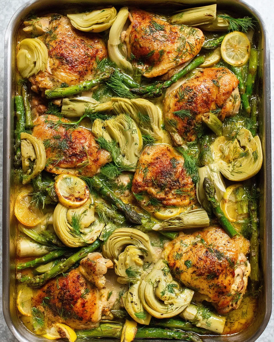 Mediterranean chicken sheet pan prep