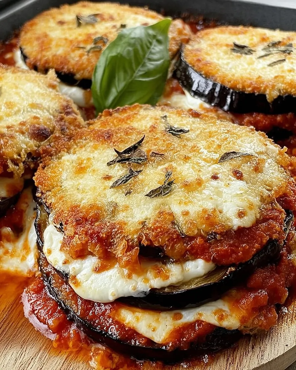 Layering eggplant and cheese in dish