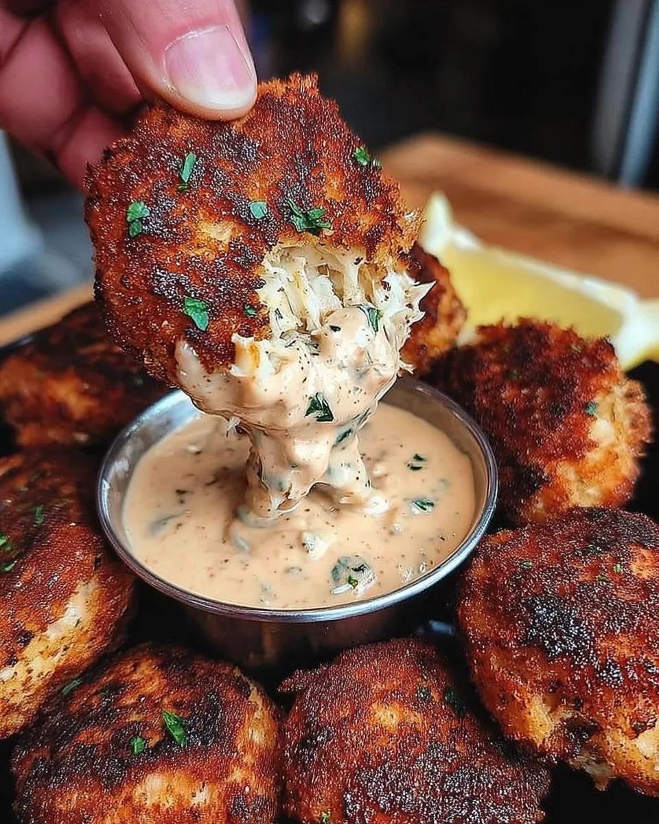  Crab cakes frying in skillet