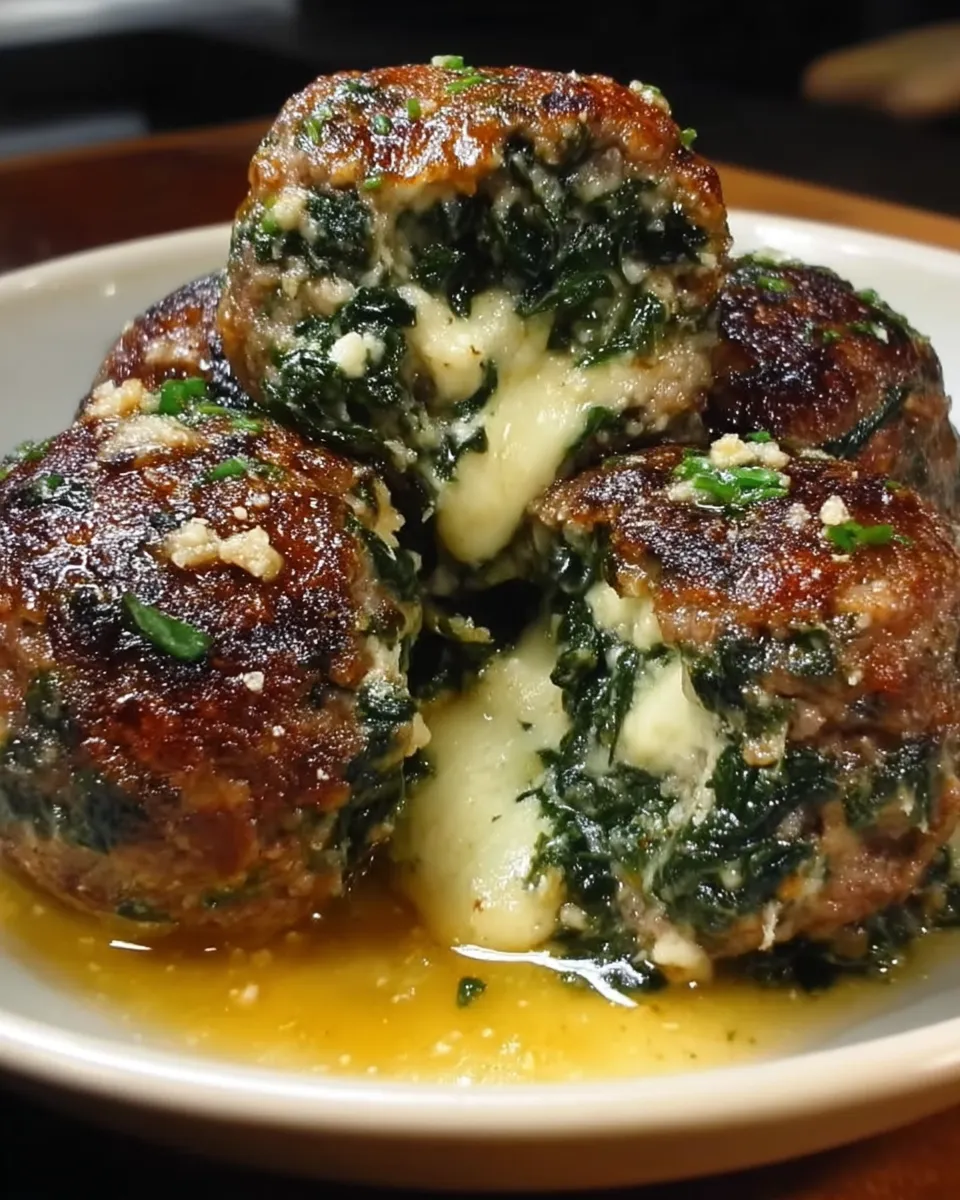 Stuffing mozzarella into meatball