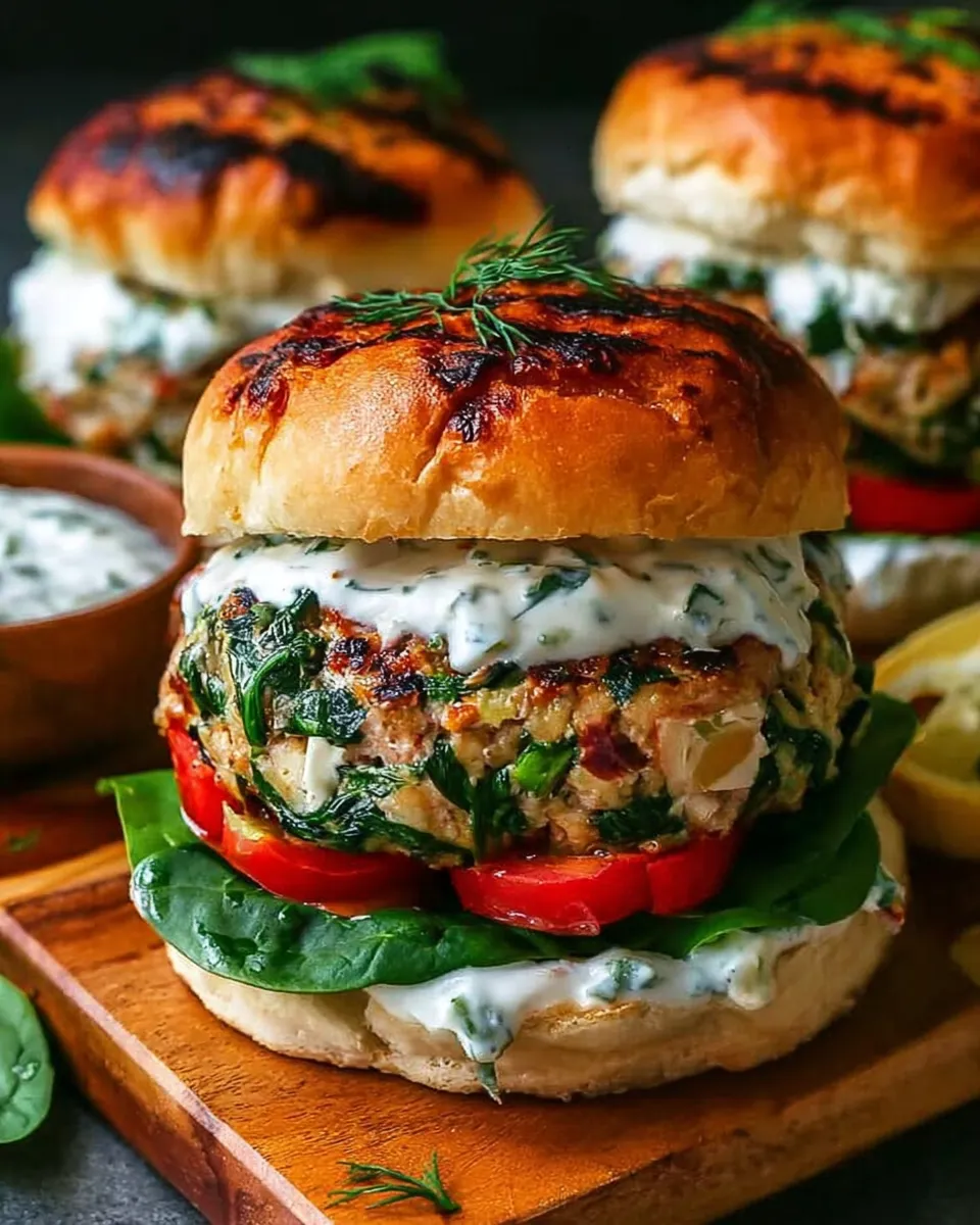  Forming feta spinach burger patties