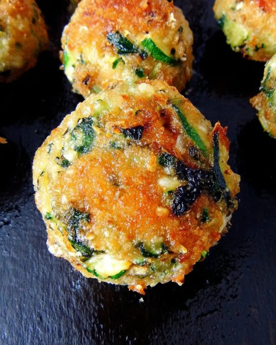 Zucchini garlic bites with golden crust and dipping sauce