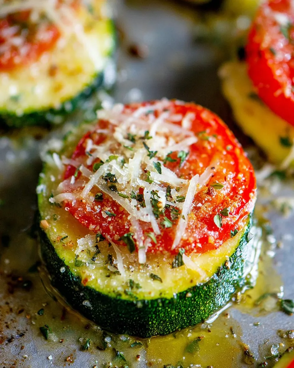 Crispy Baked Parmesan Zucchini Bites