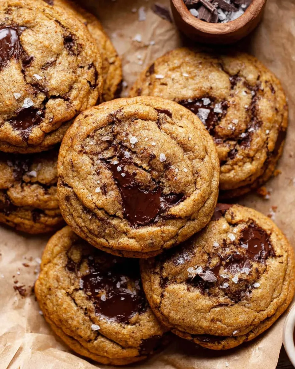 Chewy pumpkin chocolate chip cookies plated with fall drinks