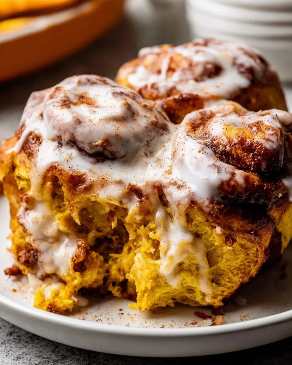 Kneading soft pumpkin dough for cinnamon rolls