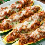 Oven-Baked Stuffed Zucchini Boats