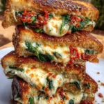 Sun-Dried Tomato, Spinach, and Ricotta Grilled Cheese Sandwich