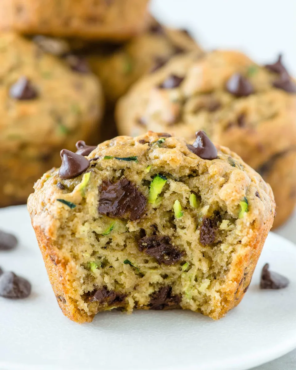 Zucchini-Chocolate Chip Muffins