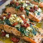 Mediterranean Salmon Bake fresh from the oven