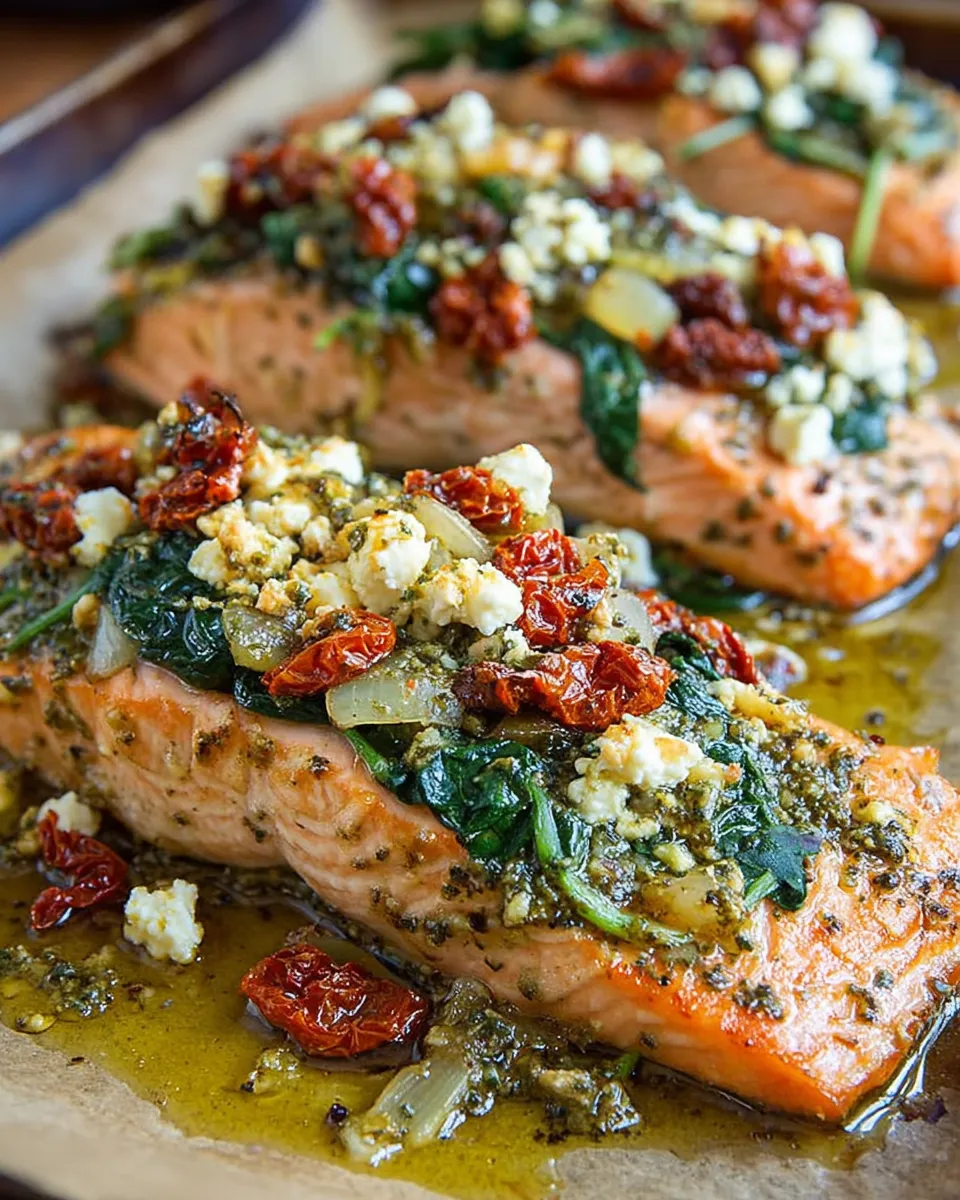Mediterranean Salmon Bake fresh from the oven