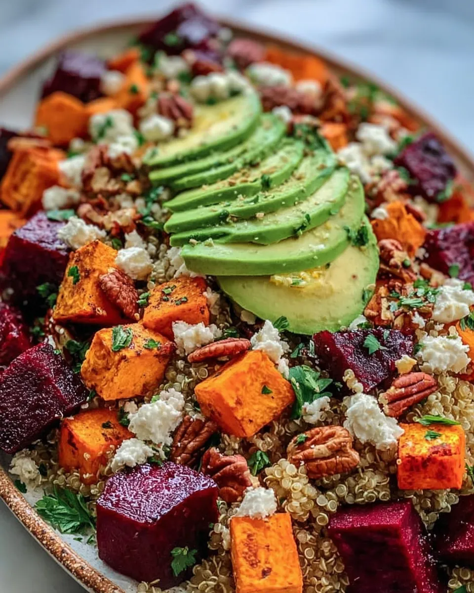 Roasted sweet potatoes and beets fresh out of the oven