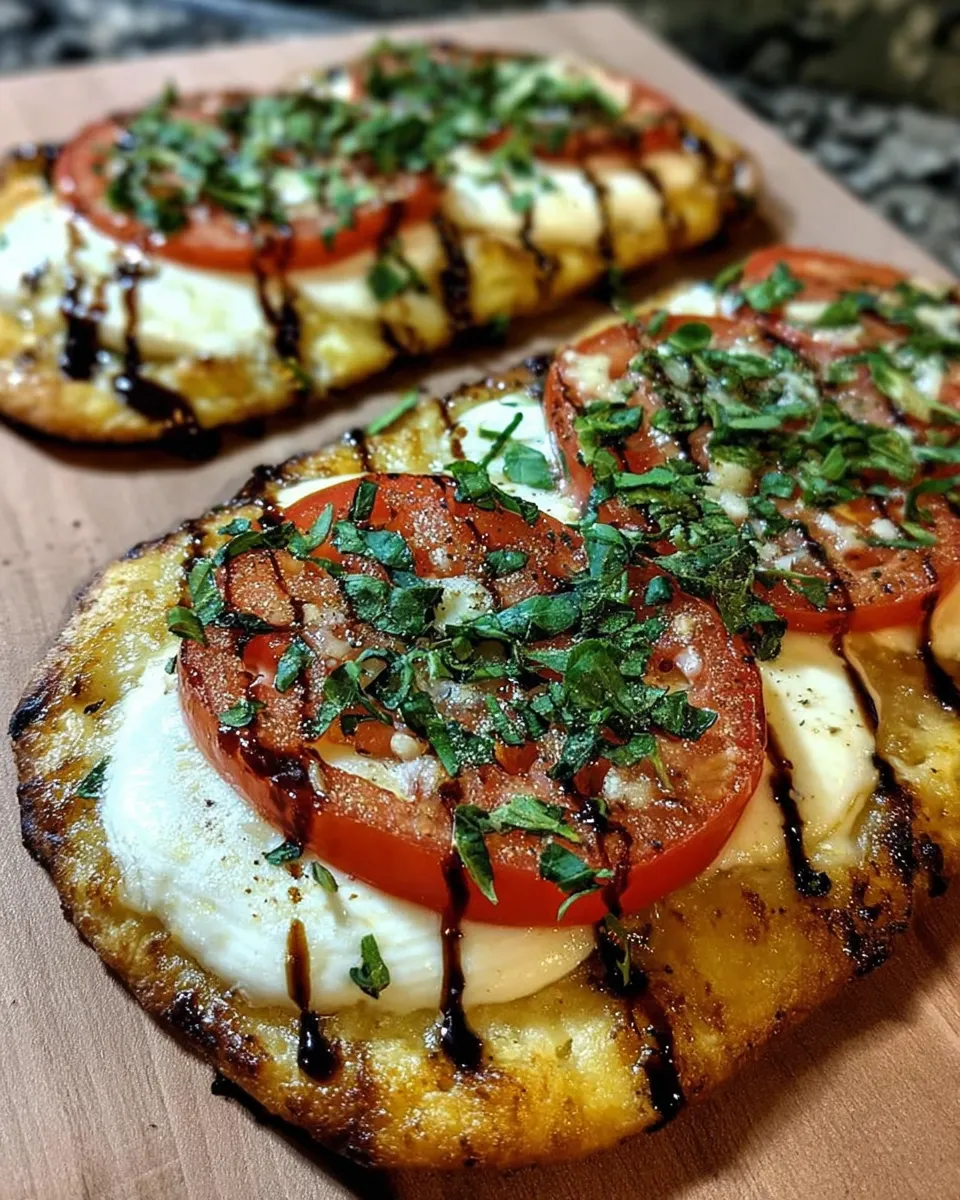 Tomato Basil Flatbread with Mozzarella